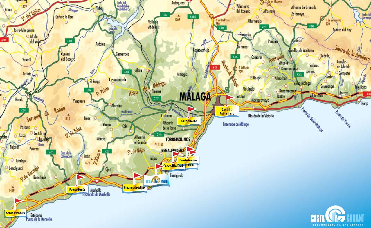 Испания марбелья побережье показать на карте бесплатные объявления по недвижимость кипра от застройщиков